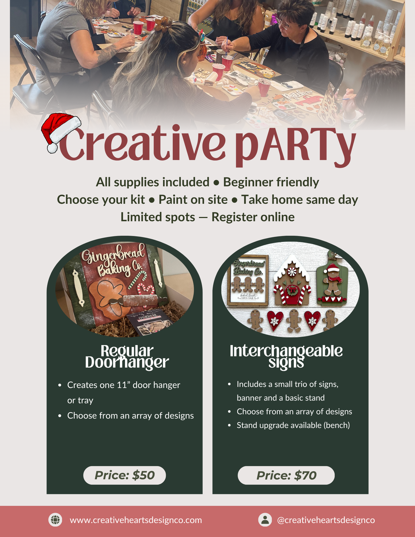 Holiday Creative pARTy at Handmade