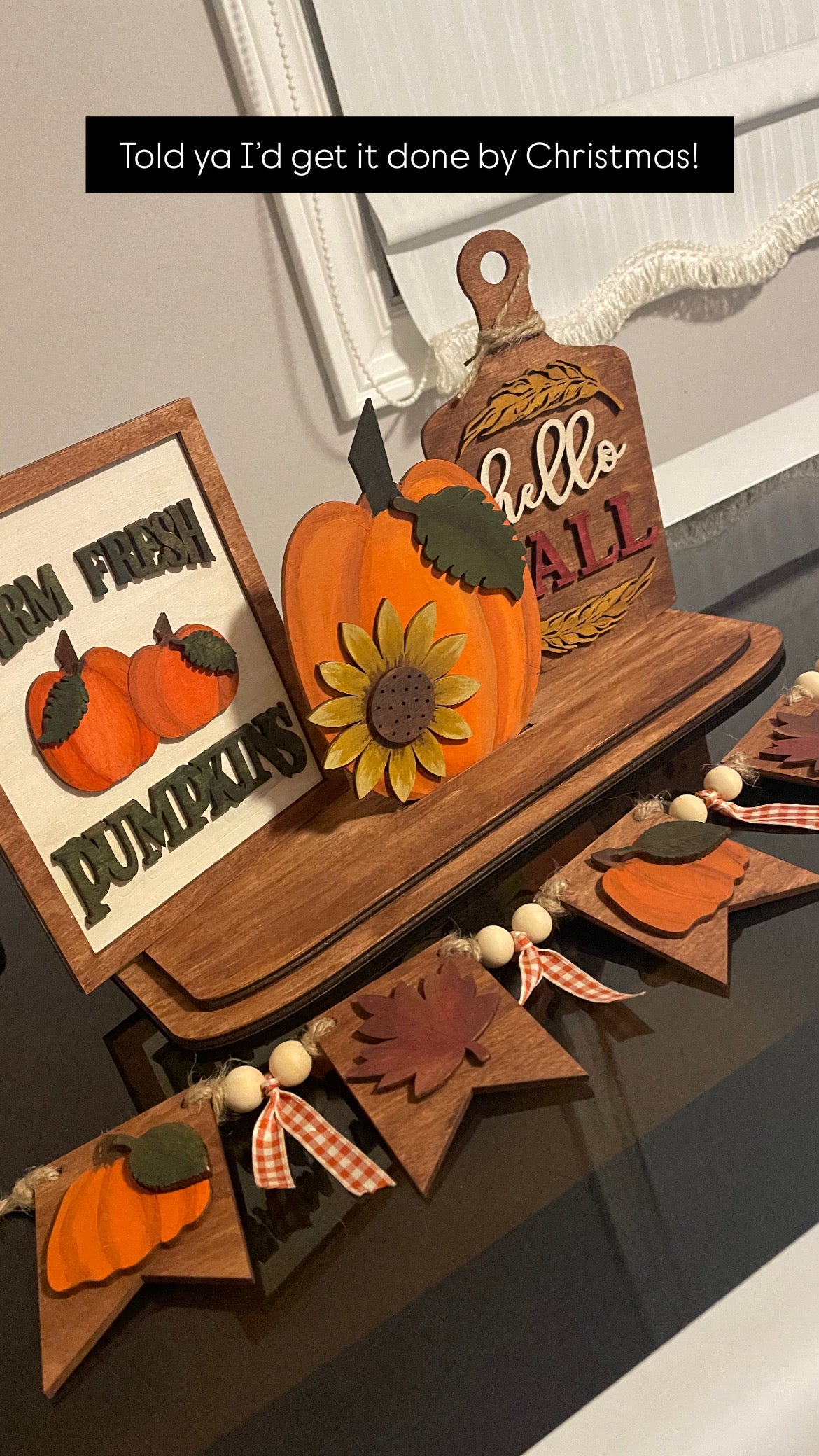 Interchangeable Bench: Farm Fresh Pumpkins
