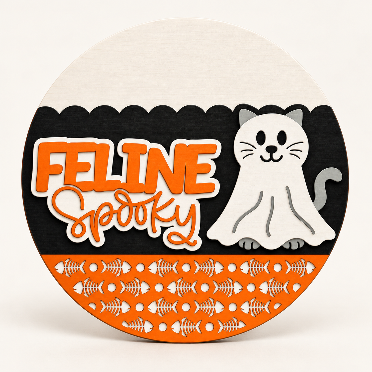 Feline Spooky DIY Door Hanger Kit