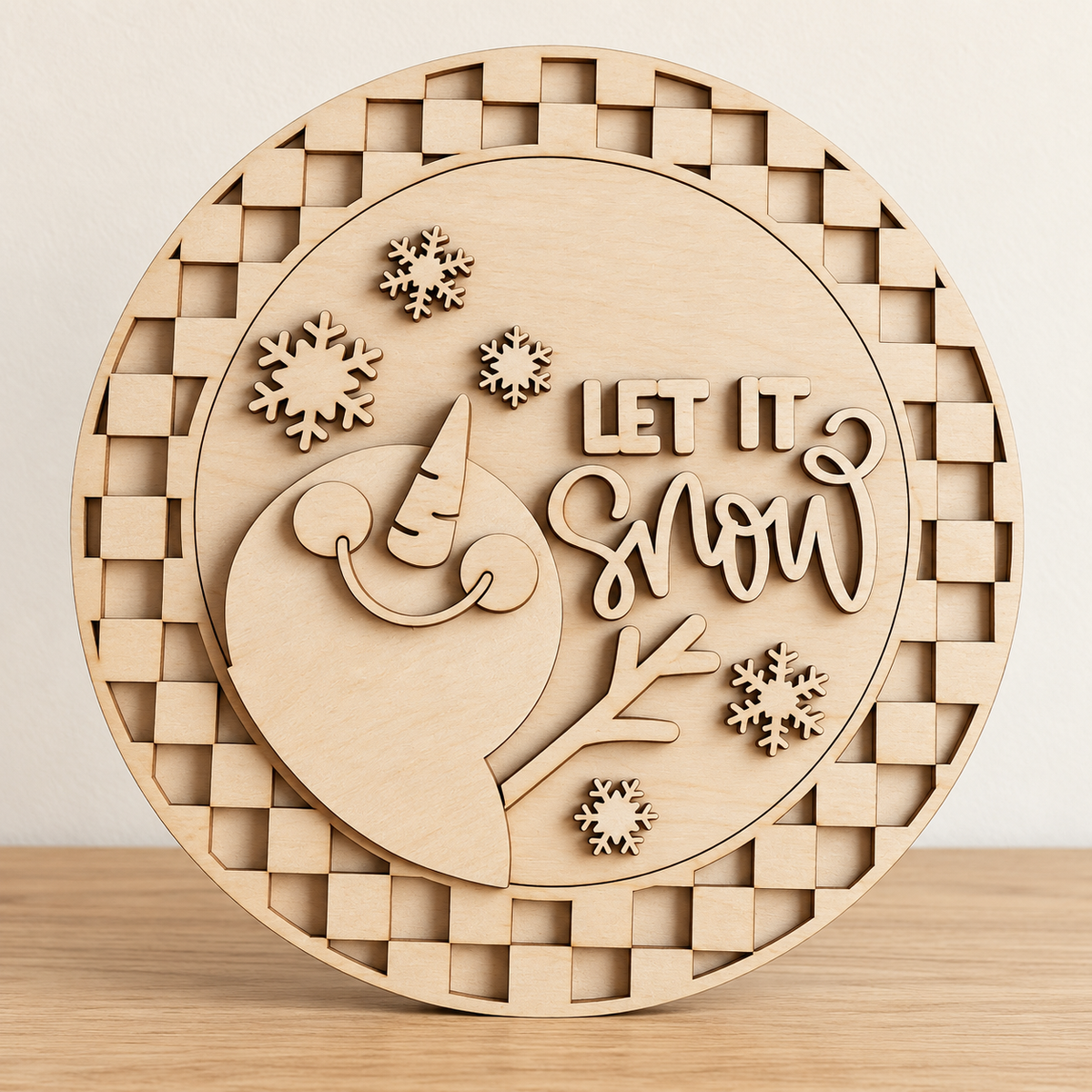 Let It Snow DIY Door Hanger Kit