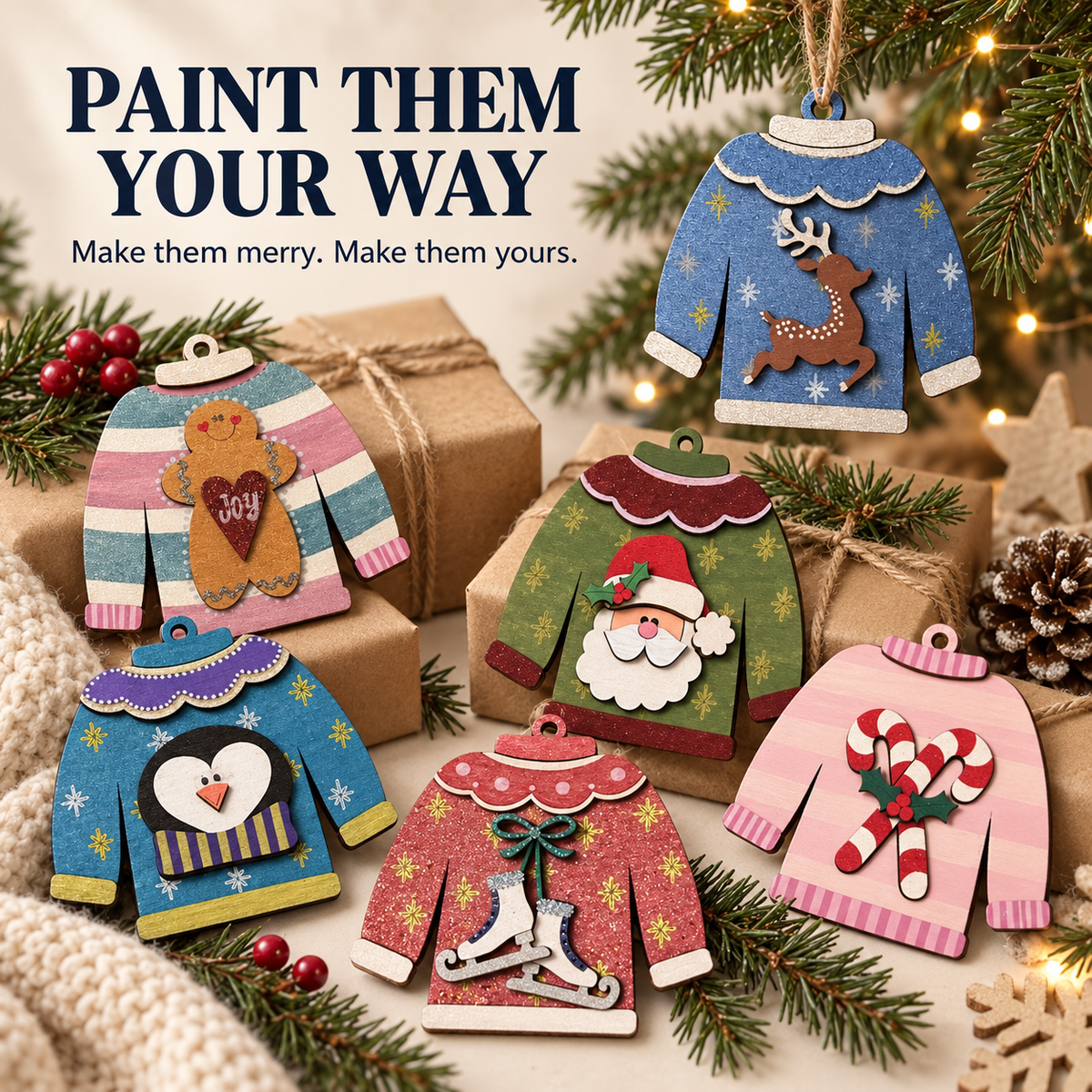 Sweater Ornaments Kit