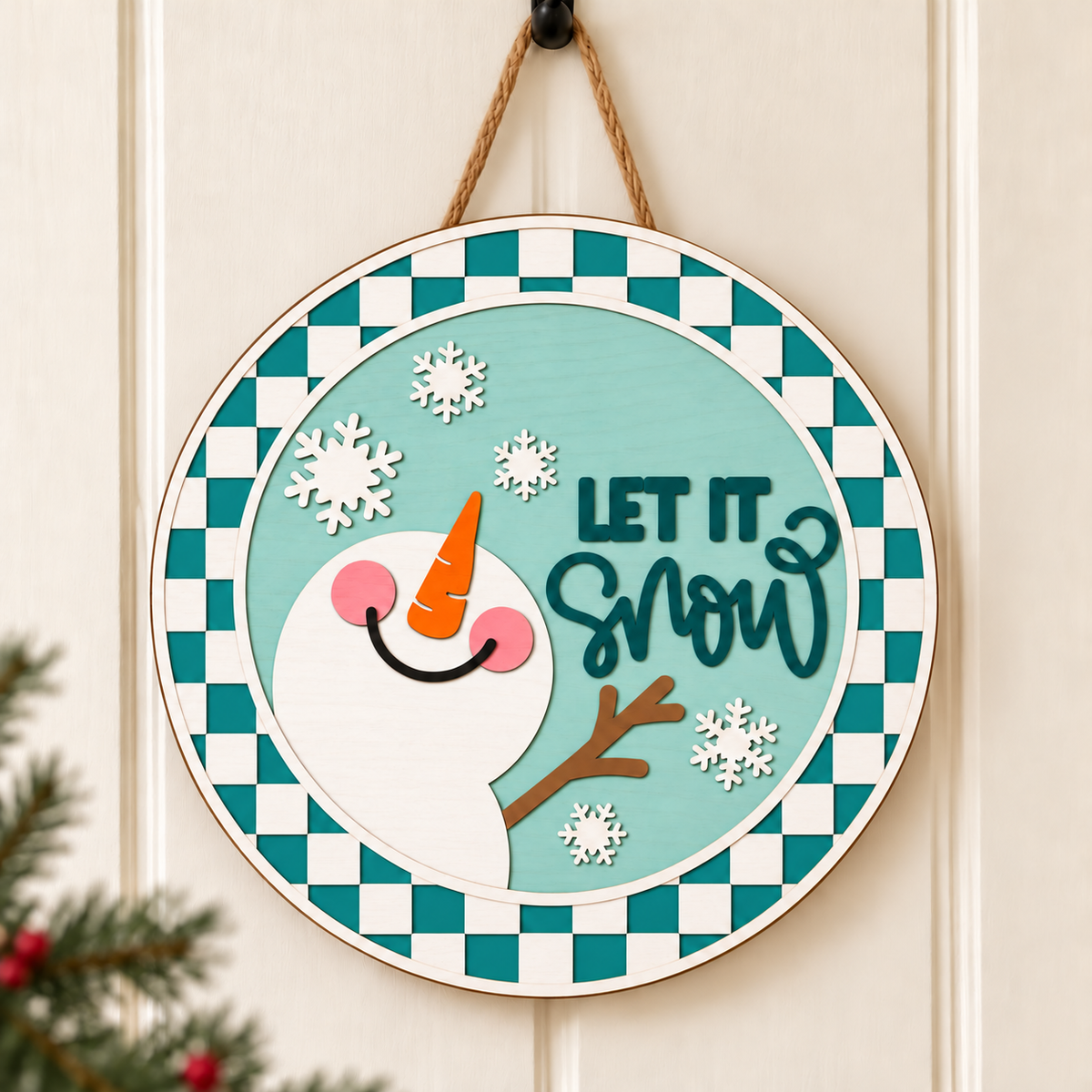 Let It Snow DIY Door Hanger Kit