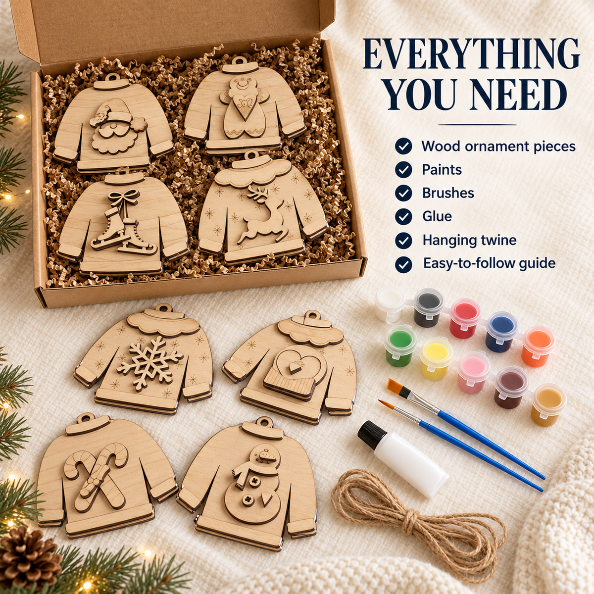 Sweater Ornaments Kit