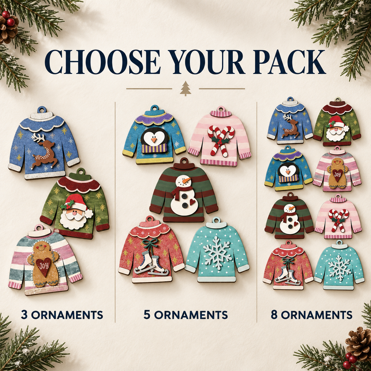 Sweater Ornaments Kit