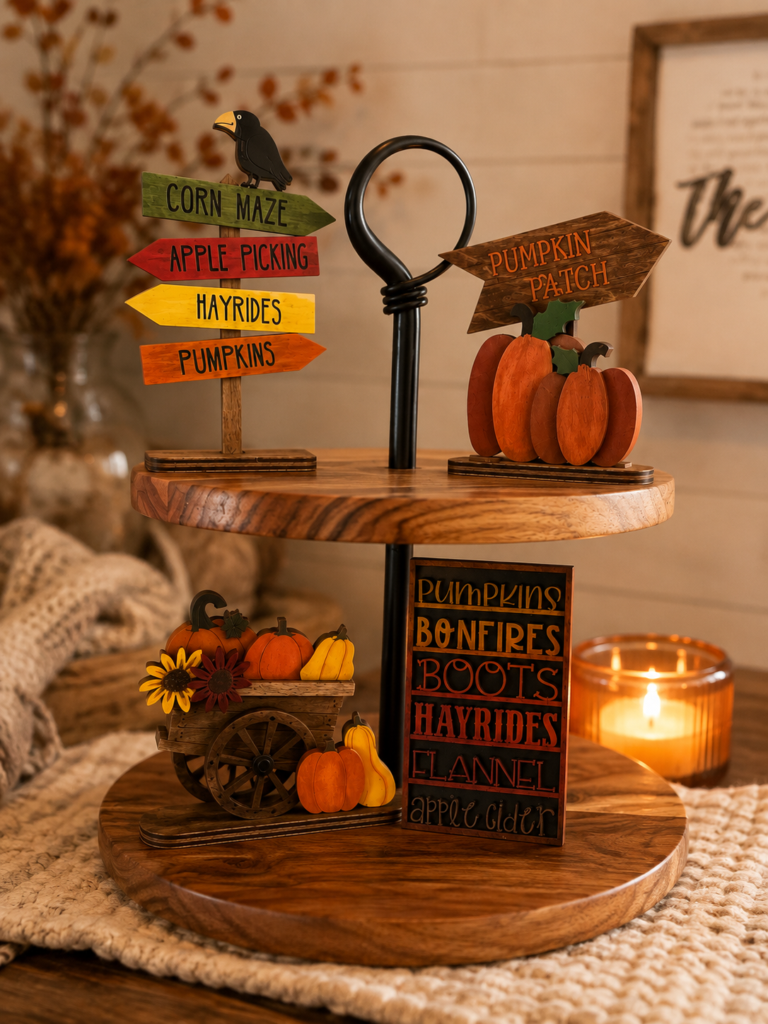 Autumn Tiered Tray Collection