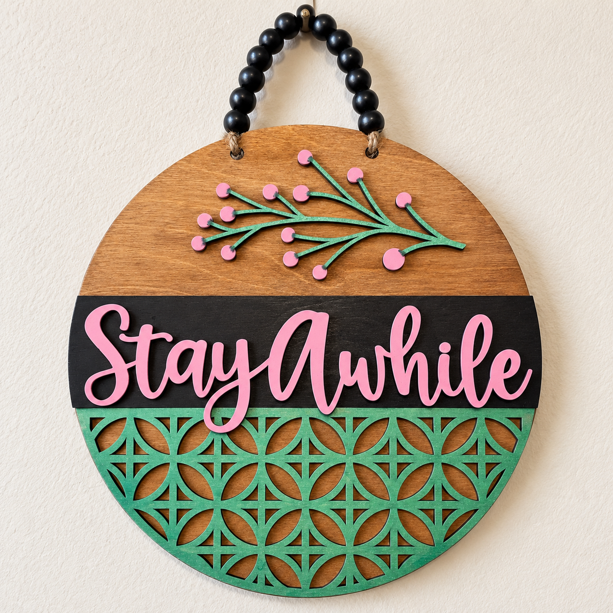 Stay Awhile — DIY Door Hanger Kit