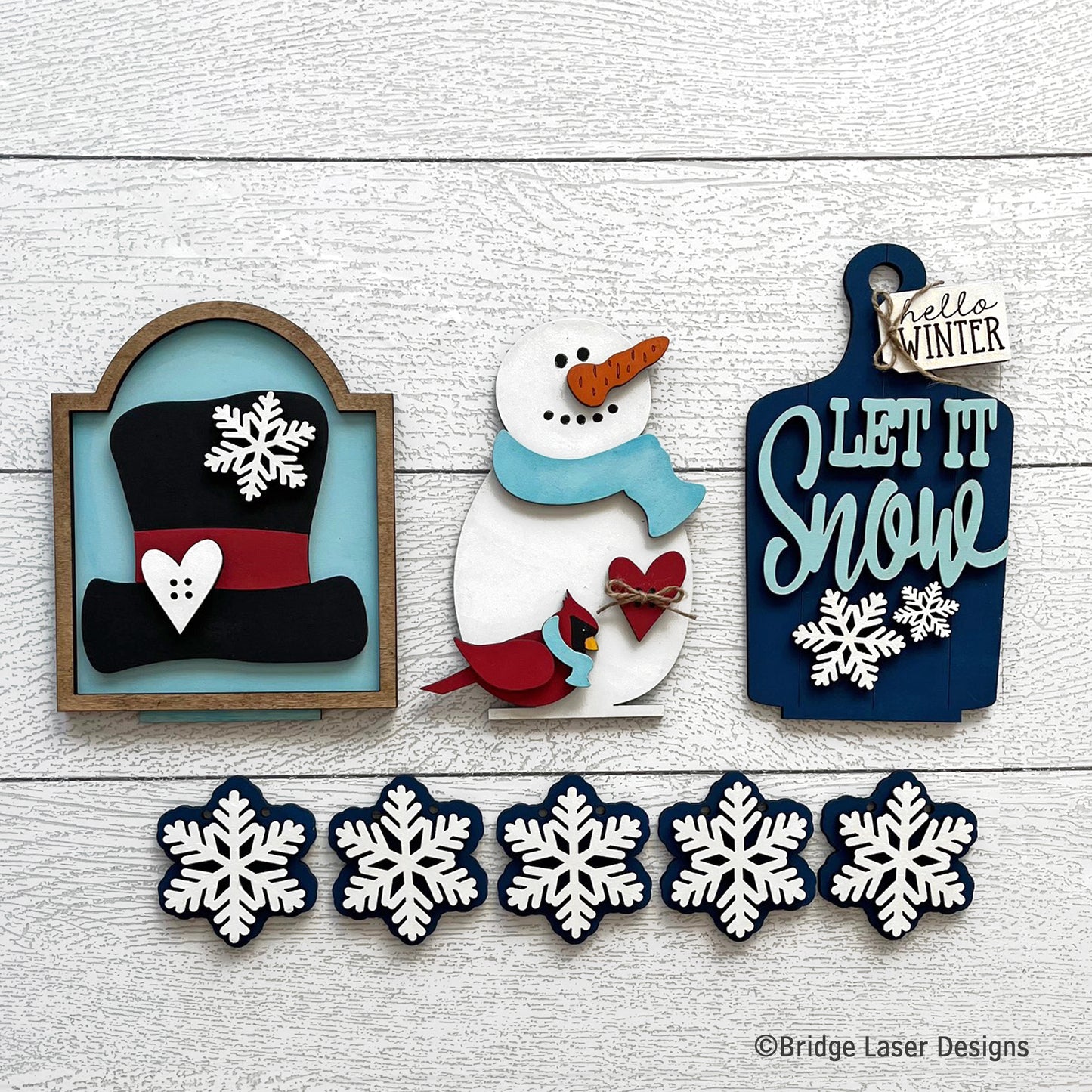 Interchangeable Bench: Snowman Set