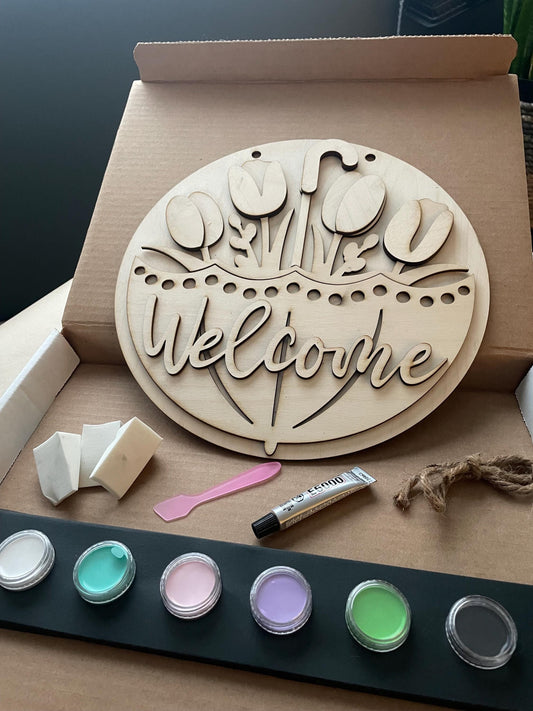 Creative Kit: Spring Welcome Sign
